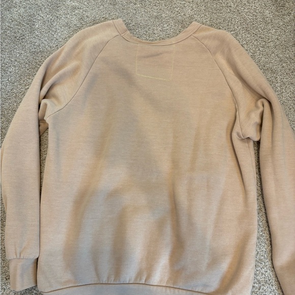 Aviator Nation Beige Crewneck with Lightning Bolt and Matching SweatPants - Picture 4 of 8